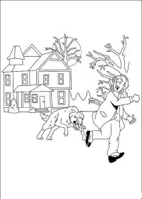 Fisă de colorat cu Sherlock holmes de colorat p12