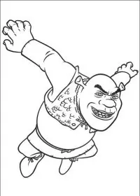 Shrek de colorat