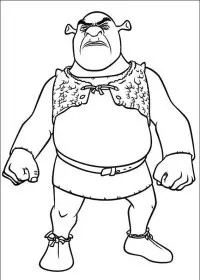 Fisă de colorat cu Shrek de colorat p02