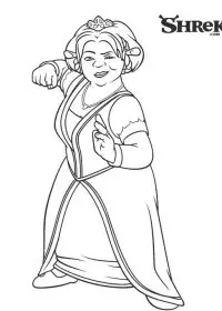 Fisă de colorat cu Shrek de colorat p09