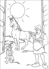 Fisă de colorat cu Shrek de colorat p115