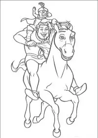 Fisă de colorat cu Shrek de colorat p122