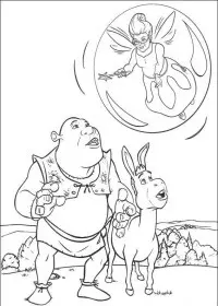 Fisă de colorat cu Shrek de colorat p129