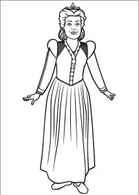 Fisă de colorat cu Shrek de colorat p13