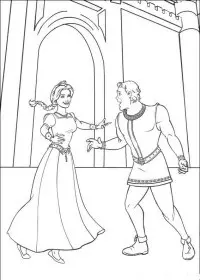 Fisă de colorat cu Shrek de colorat p131