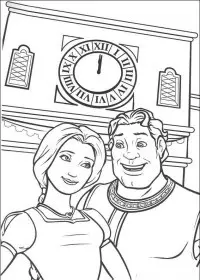 Fisă de colorat cu Shrek de colorat p132