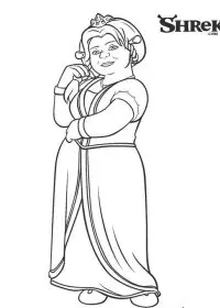 Fisă de colorat cu Shrek de colorat p14