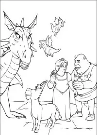 Fisă de colorat cu Shrek de colorat p144