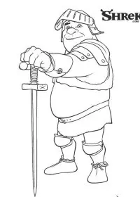 Fisă de colorat cu Shrek de colorat p16