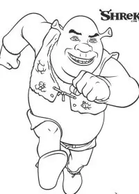 Fisă de colorat cu Shrek de colorat p18