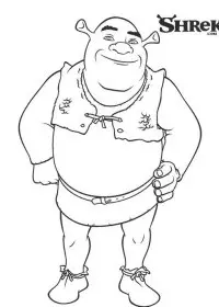 Fisă de colorat cu Shrek de colorat p20