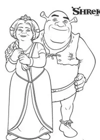 Fisă de colorat cu Shrek de colorat p25