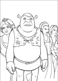 Fisă de colorat cu Shrek de colorat p28
