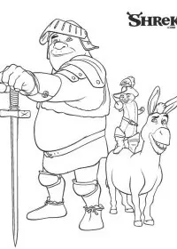 Fisă de colorat cu Shrek de colorat p29