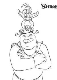 Fisă de colorat cu Shrek de colorat p31