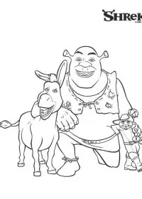 Fisă de colorat cu Shrek de colorat p33