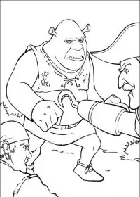 Fisă de colorat cu Shrek de colorat p43