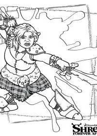 Fisă de colorat cu Shrek de colorat p45