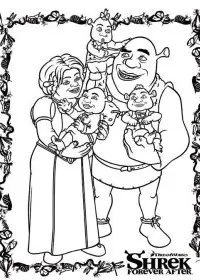 Fisă de colorat cu Shrek de colorat p47