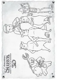 Fisă de colorat cu Shrek de colorat p50