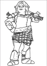 Fisă de colorat cu Shrek de colorat p58