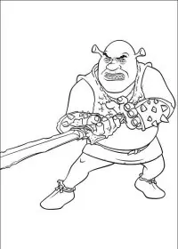 Fisă de colorat cu Shrek de colorat p64