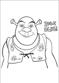 Fisă de colorat cu Shrek de colorat p65