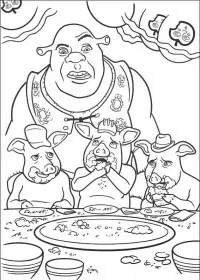 Fisă de colorat cu Shrek de colorat p82
