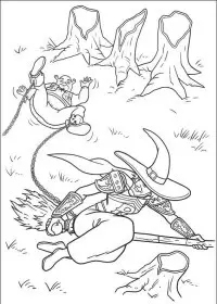 Fisă de colorat cu Shrek de colorat p90