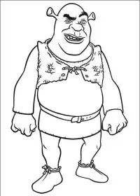 Fisă de colorat cu Shrek de colorat p91