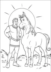 Fisă de colorat cu Shrek de colorat p99