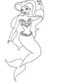 Fisă de colorat cu Sirene de colorat p05