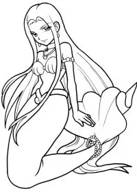 Fisă de colorat cu Sirene de colorat p11