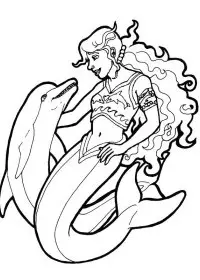 Fisă de colorat cu Sirene de colorat p12