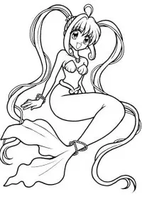 Fisă de colorat cu Sirene de colorat p13
