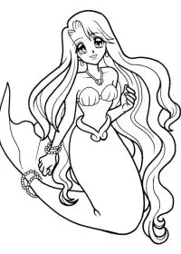 Fisă de colorat cu Sirene de colorat p15