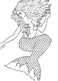 Fisă de colorat cu Sirene de colorat p21