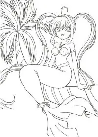 Fisă de colorat cu Sirene de colorat p24