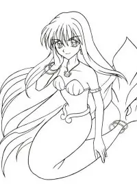 Fisă de colorat cu Sirene de colorat p26