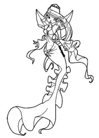 Fisă de colorat cu Sirene de colorat p28