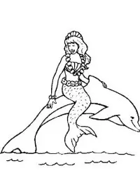 Fisă de colorat cu Sirene de colorat p29