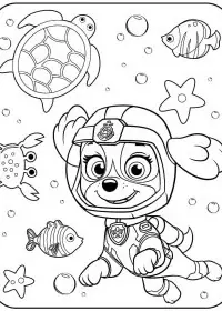 Patrula Cățelușilor de colorat p30