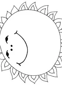 Fisă de colorat cu Soarele de colorat p11