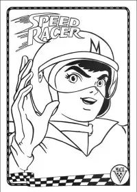 Speed Racer de colorat