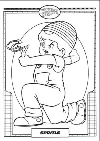 Fisă de colorat cu Speed racer de colorat p09