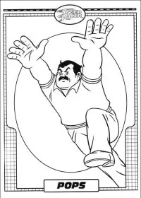 Fisă de colorat cu Speed racer de colorat p14