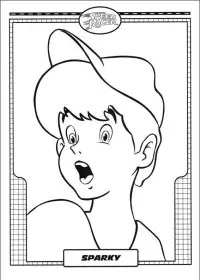 Fisă de colorat cu Speed racer de colorat p43