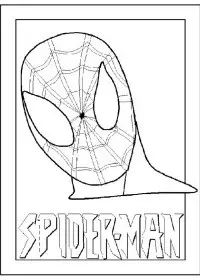 Spiderman de colorat