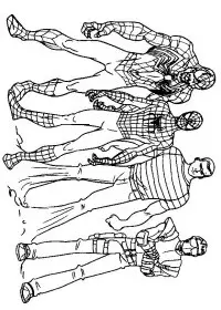 Fisă de colorat cu Spiderman de colorat p10