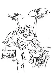 Fisă de colorat cu Spiderman de colorat p15